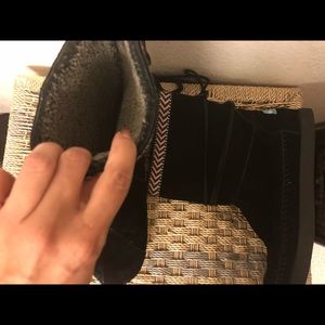 Toms boots- worn once. Black & tribal color. 6.5